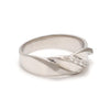 Side View of Compliments of Love Designer Platinum Ring with Diamonds for Men JL PT 533