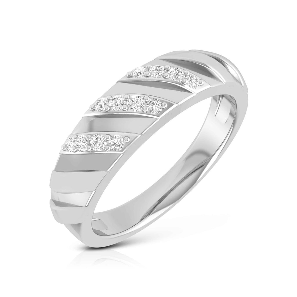 Jewelove™ Rings Women's Band only / SI IJ Compliments of Love Designer Platinum Couple Rings with Diamonds JL PT 533