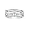Jewelove™ Rings Crown for the Princess Platinum ring with Diamonds SJ PTO 153