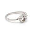 Jewelove™ Rings Curvy Platinum Solitaire Ring for Women JL PT 510