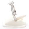 Side View of Customised Platinum Diamond Solitaire Ring JL PT 917