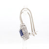 Jewelove™ Earrings Customised 14K White Gold Kyanite Earrings with diamonds