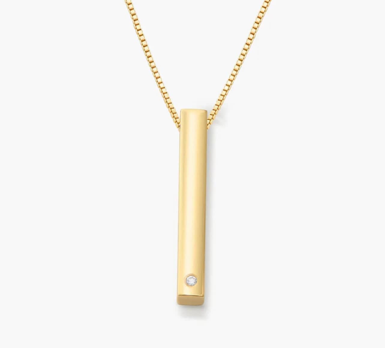 Cailin Gold Pendant Necklace in White Crystal | Kendra Scott
