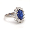 Jewelove™ Rings Customised 18K white gold & kyanite ring with diamonds