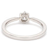 Back View of Customised 25 Pointer Basket 6 Prong Solitaire Ring made in Platinum SKU 0012-A