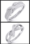 Jewelove™ Rings Customised Designer Platinum Couple Rings for Him & Her JL PT 536