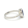 Jewelove™ Rings Customised Natural Blue Sapphire Platinum Astrology Ring for Rashi JL PT 1147