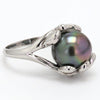 Jewelove™ Customised Pearl Ring crafted in Platinum