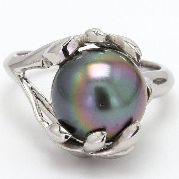 Jewelove™ Customised Pearl Ring crafted in Platinum