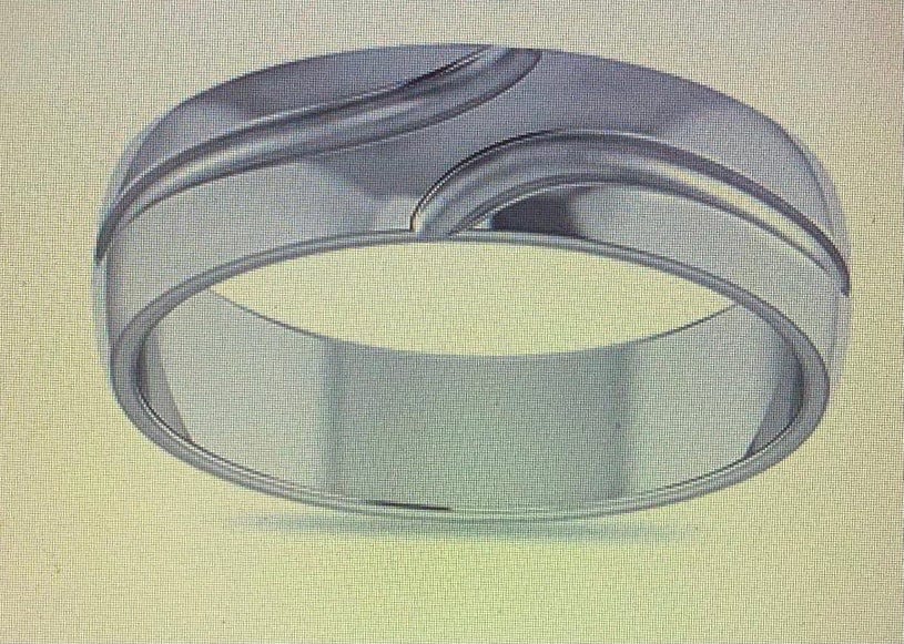 Jewelove™ Rings Customised Plain Platinum Ring