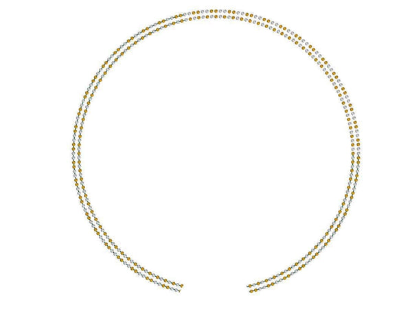 Jewelove™ Chains Customised Platinum Chain with Yellow Gold Rhodium JL PT CH 985