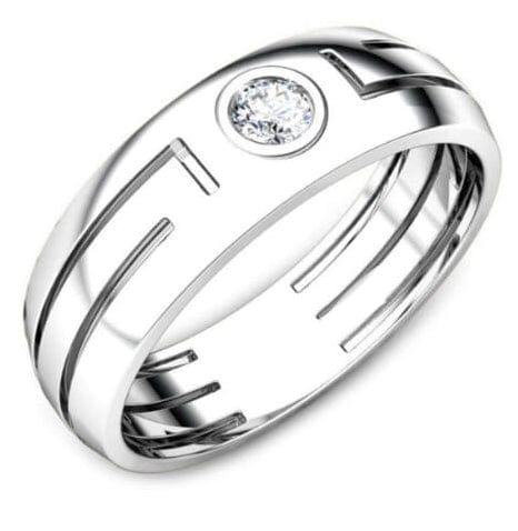 Jewelove™ Rings Customised Platinum Couple Rings