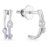 Jewelove™ Earrings Customised Platinum Earrings with Diamonds JL PTE 177