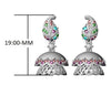 Jewelove™ Customised Platinum Earrings with small drop on center
