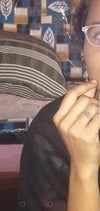 Jewelove™ Rings Customised platinum ring with AD stones