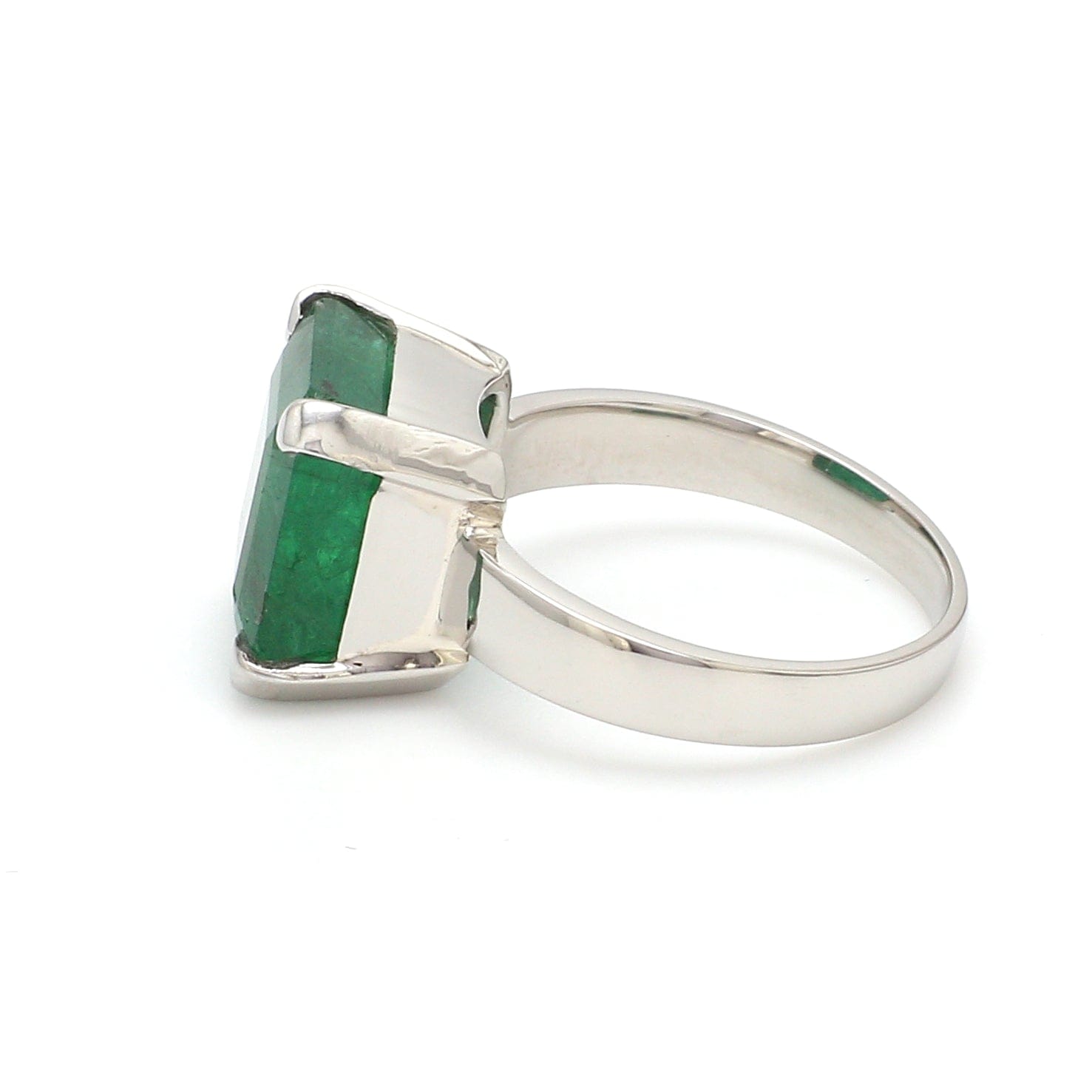 Vintage Platinum 3.82ctw GIA Oval Apple Green Jade Baguette Diamond 3 Stone  Ring For Sale at 1stDibs | vintage ring with green stone