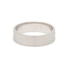 Jewelove™ Rings Men's Band only Customised Platinum White & Black Diamond Ring for Men JL PT 1141