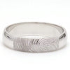Jewelove™ Rings Customized Fingerprint Engraved Platinum Rings for Couples