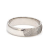 Jewelove™ Rings Customized Fingerprint Engraved Platinum Rings with Diamonds for Couples