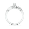 Jewelove™ Rings Designer 0.25 cts. Solitaire Platinum Ring with Diamond Accents JL PT 975