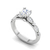 Jewelove™ Rings VS J / Women's Band only Designer 0.30 cts Solitaire Shank Diamond Platinum Ring for Women JL PT RV RD 120