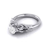 Jewelove™ Rings J VS / Women's Band only Designer 0.50 cts. Platinum Bow Solitaire Engagement Ring JL PT G-108