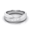 Jewelove™ Rings SI IJ / Women's Band Only Designer 3 Diamond Platinum Ring for Women JL PT R-8012