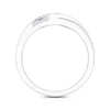 Jewelove™ Rings Designer 3 Diamond Platinum Ring for Women JL PT R-8036