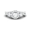 Jewelove™ Rings Designer 30-Pointer Platinum Solitaire Ring with Diamonds JL PT 982