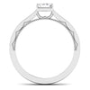 Circle View of 30 Pointer Princes Cut Platinum Diamond Solitaire Engagement Ring JL PT 6578