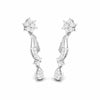 Jewelove™ Earrings Designer Beautiful Platinum Earrings with Diamonds for Women JL PT E N-33