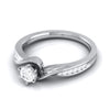 Jewelove™ Rings Designer Curvy 20-Pointer Platinum Engagement Ring JL PT R-17