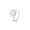 Jewelove™ Rings Designer Curvy Solitaire Ring Semi Mounting JL PT 477