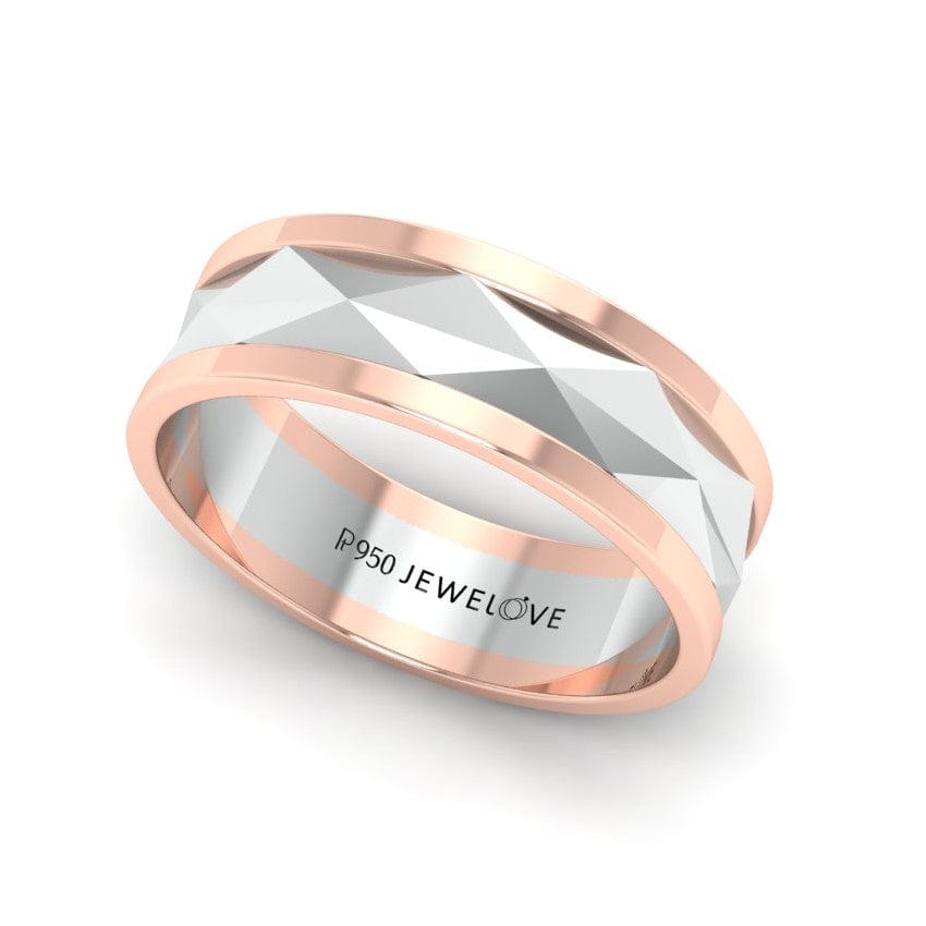 Rose Gold and Black Matching Couple Rings Set – Findurings