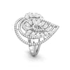 Jewelove™ Rings Designer Diamond Cocktail ring in Platinum for Women JL PT R 009