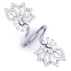 Jewelove™ Rings Designer Diamond Cocktail ring in Platinum for Women JL PT R-011