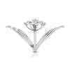 Jewelove™ Rings Designer Diamond Flower Cocktail ring in Platinum for Women JL PT R 006
