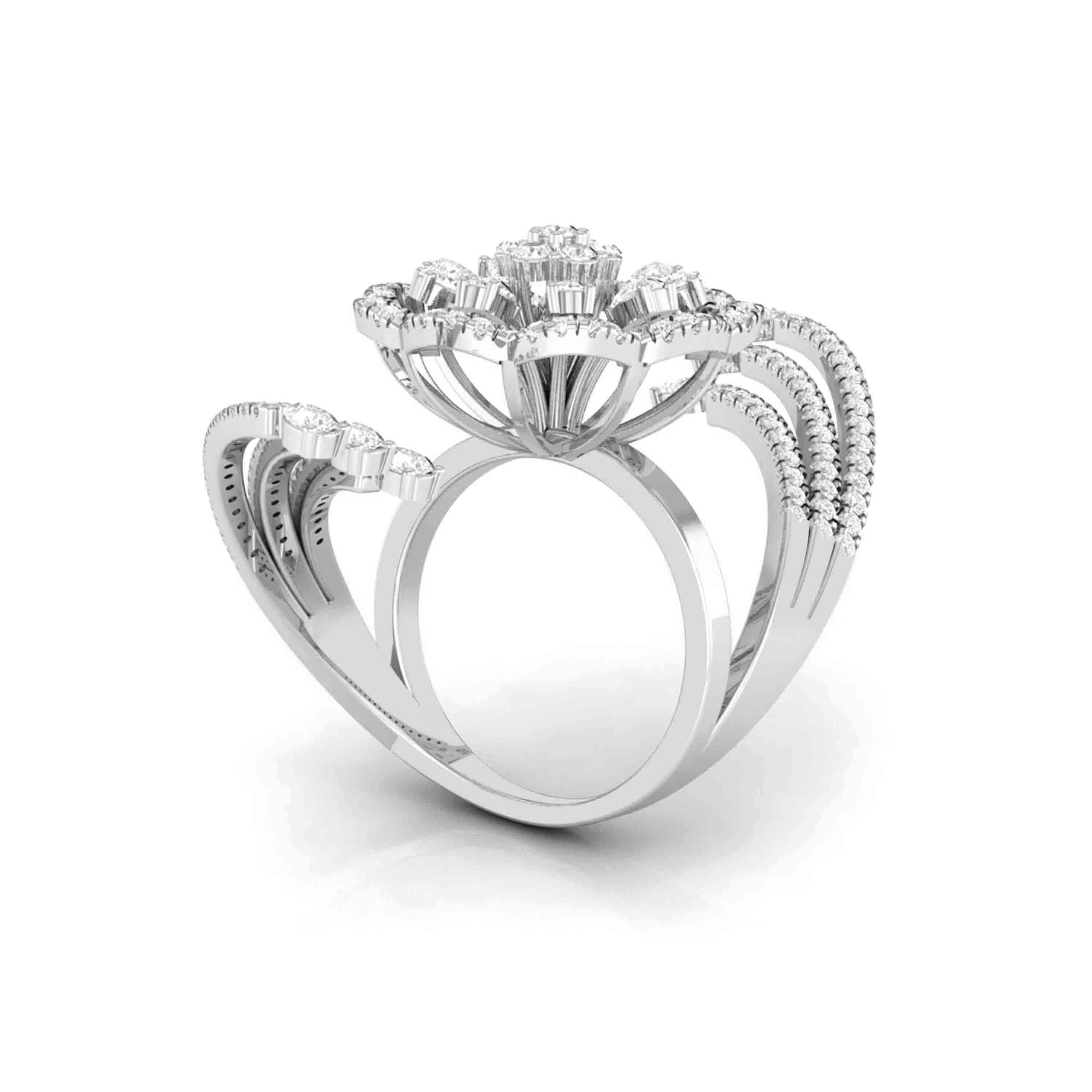 Diamond Cocktail Ring | Diamond cocktail rings, Cocktail rings, Latest ring  designs