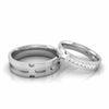 Jewelove™ Rings Both / SI IJ Designer Diamond Platinum Couple Ring JL PT CB 49