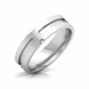 Jewelove™ Rings Men's Band only / SI IJ Designer Diamond Platinum Couple Ring JL PT CB 49
