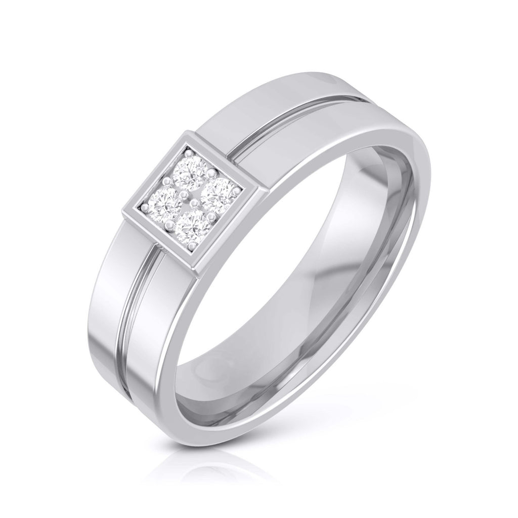 Jewelove™ Rings SI IJ / Women's Band Only Designer Diamond Platinum Ring for Women JL PT R-8029