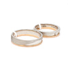 Designer Diamond Platinum Rose Gold Couple Rings JL PT 1131