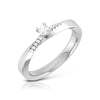 Jewelove™ Rings SI IJ / Women's Band only Designer Diamond Ring for Women JL PT R-44