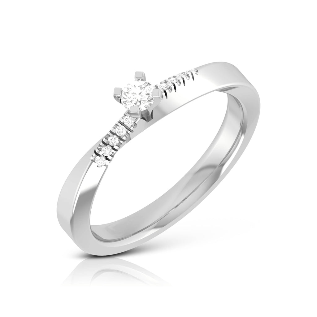 Jewelove™ Rings SI IJ / Women's Band only Designer Diamond Ring for Women JL PT R-44