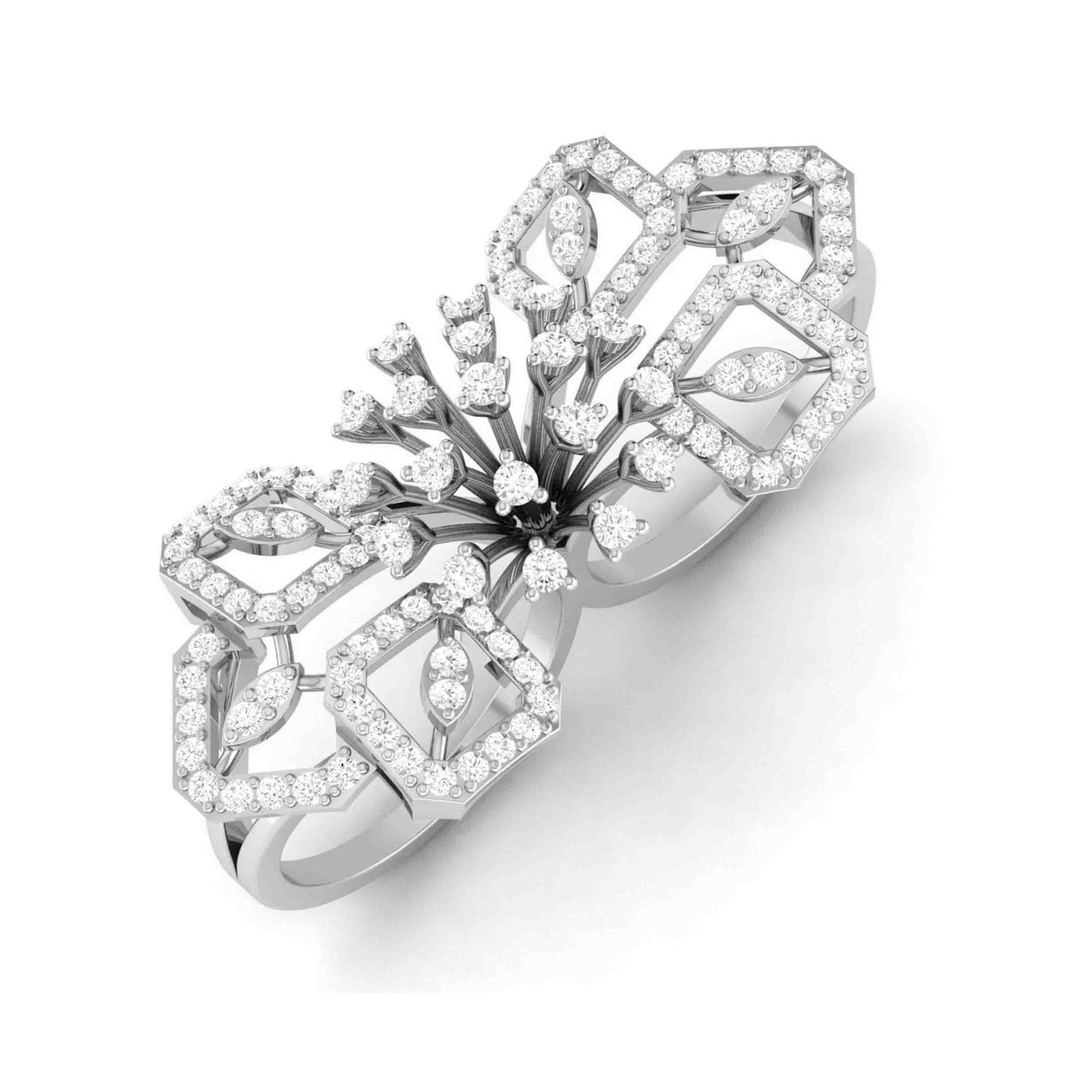 Jewelove™ Rings Designer Diamond ring in Platinum for Women JL PT R-003