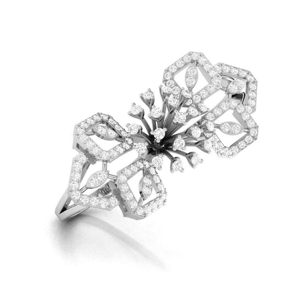 Jewelove™ Rings Designer Diamond ring in Platinum for Women JL PT R-003