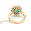 Jewelove™ Rings Women's Band only Designer Emerald Gold Ring with Rose Cut Diamonds for Women JL AU 22RG0144-RMA