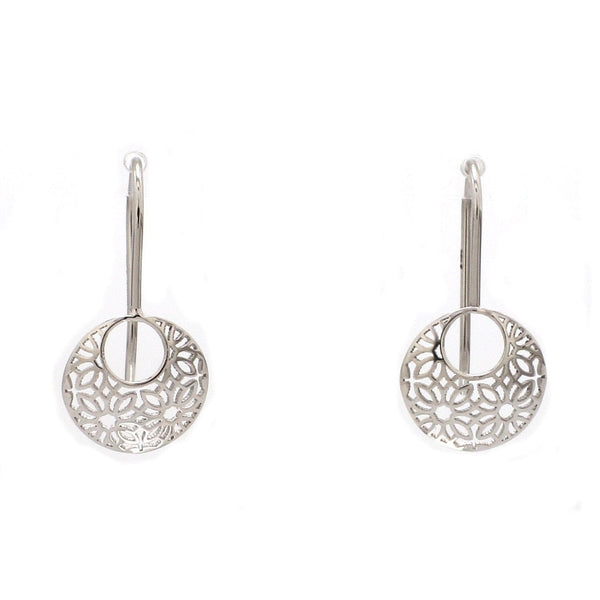 Jewelove™ Earrings Designer Filigree Platinum Earrings for Women JL PT E 200