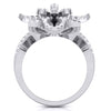 Jewelove™ Rings Designer Flower Diamond Cocktail Ring in platinum for Women JL PT R-010