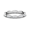Jewelove™ Rings Designer Half Eternity Platinum Ring with Diamonds JL PT 442